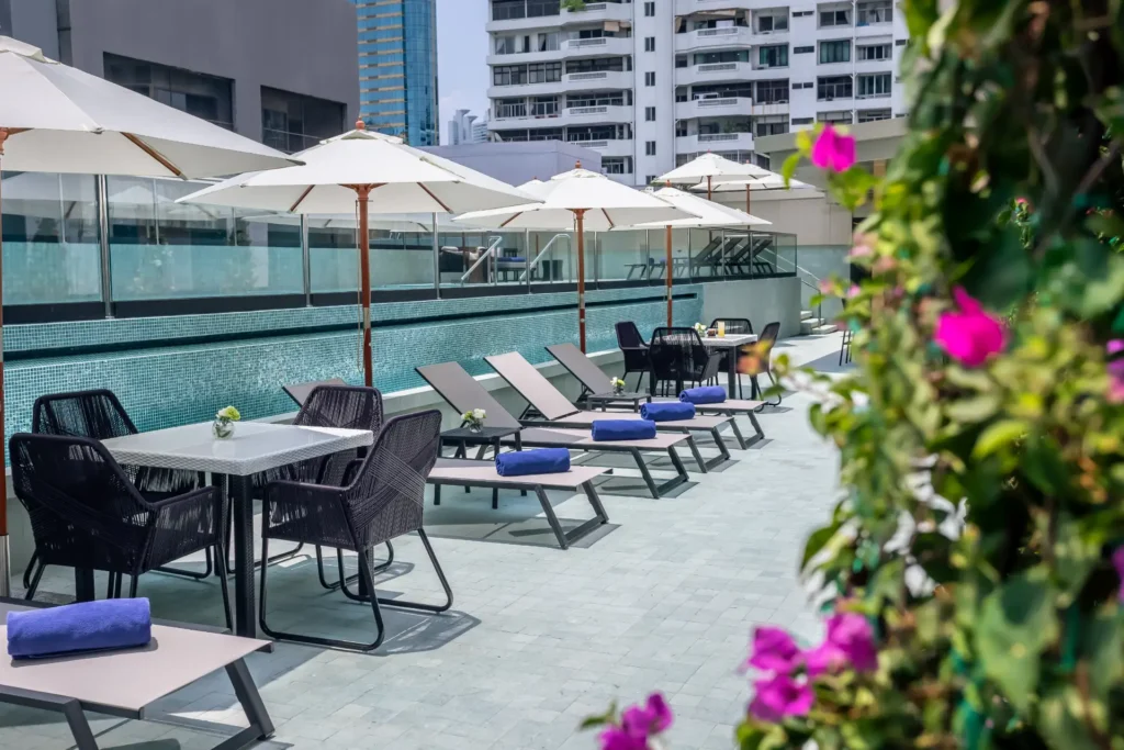 Outdoor Pool & Aura Pool Bar