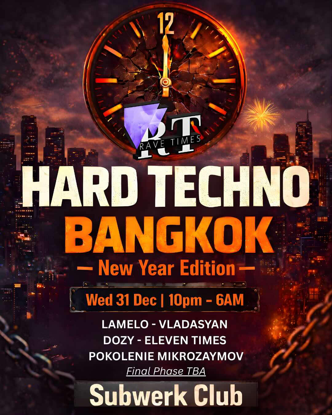SUBWERK NYE Hard Techno Rave
